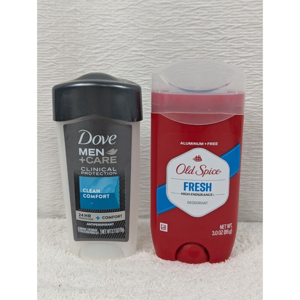 Old Spice & Dove Deodorant Stick - Clinical Protection and Fresh Endurance -2 Pk